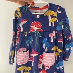 Mini Boden Blue Mushroom Tunic Dress